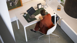 minimal home office setup designed for focus