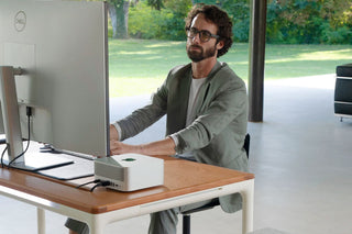 man working at google