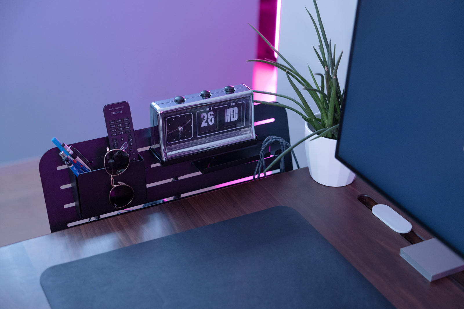 Desk Side Storage with Personal Items