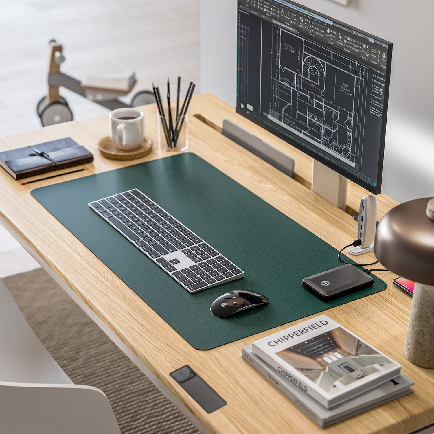 Moss - Green Deskmat | Waterproof Vegan Computer Desk Mat | Beflo