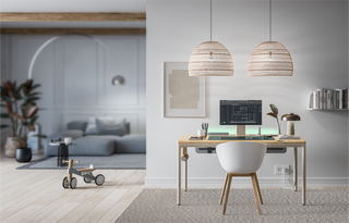 Standing Desk In a Home Office